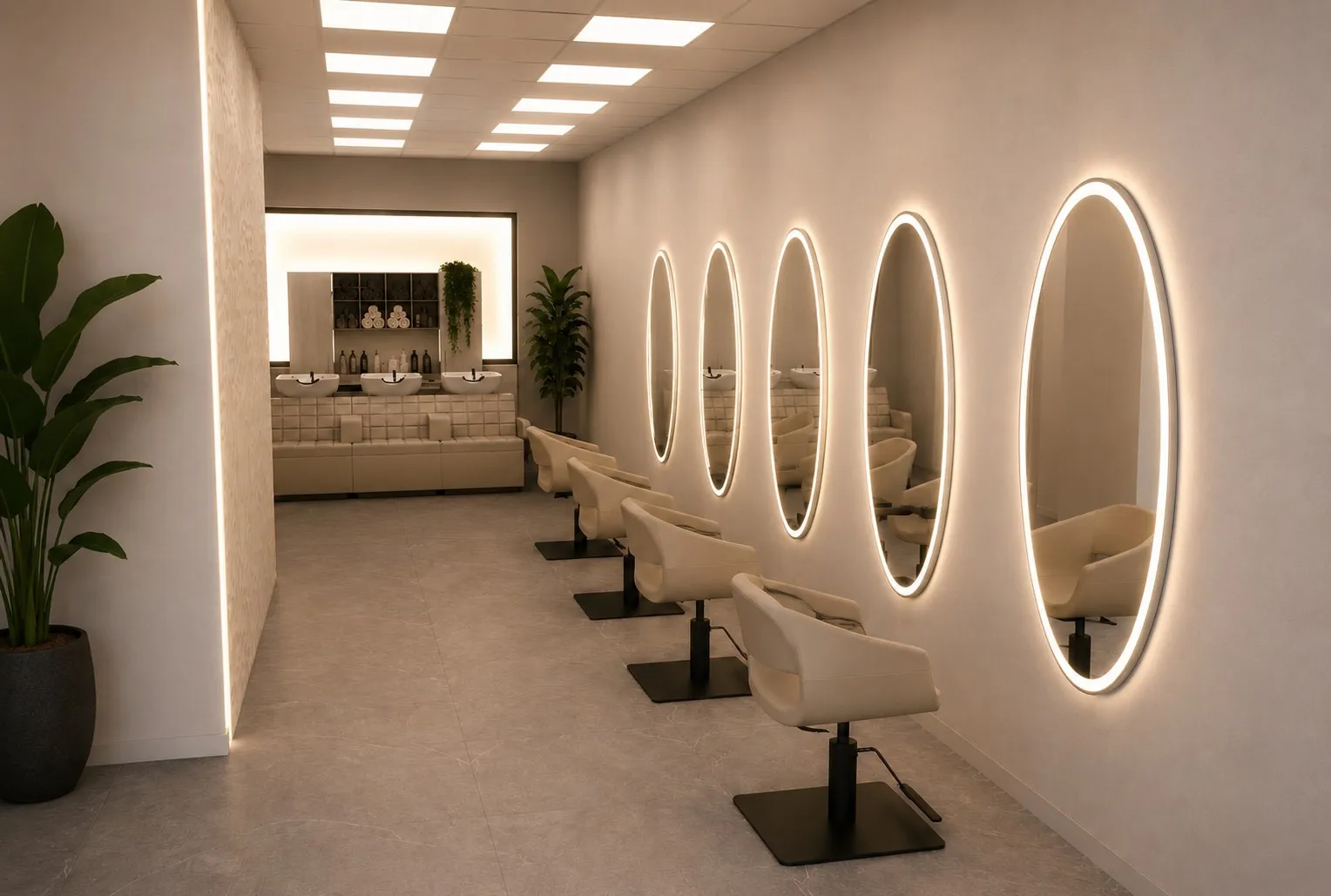 Beauty Stations und Reihenanlagen